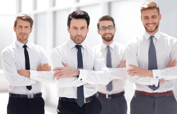 professional business team standing in the office - Φωτογραφία, εικόνα