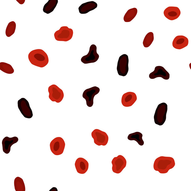 Dark Red vector seamless pattern with spheres. Beautiful colored illustration with blurred circles in nature style. Design for textile, fabric, wallpapers. - Vector, Image