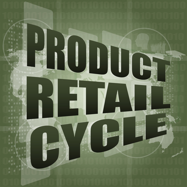 product retail cycle - digital touch screen interface - Valokuva, kuva
