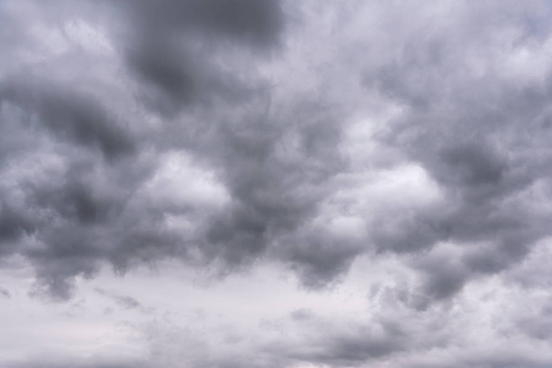 Cloudy sky and bad weather, nature background - Photo, Image