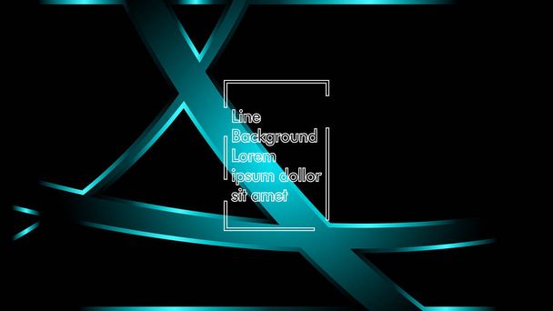 Vektor blaues Lichtband Welle auf schwarzem Hintergrund. Layout-Design-Vorlagen für moderne Technologie-Hintergründe - Vektor, Bild