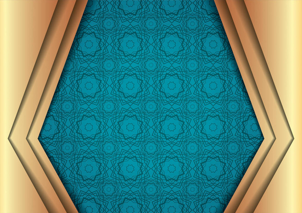 Eid Mubarak Design Vector de fondo para banner, plantilla de tarjeta de felicitación con deseos de galigrafía árabe Eid Mubarak para Arabia Saudita y los musulmanes Traducción: Eid Mubarak
. - Vector, Imagen