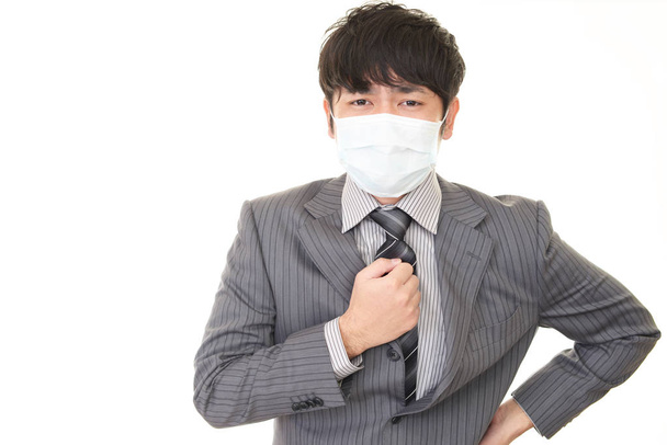 Businessman with a bad cold - Photo, Image