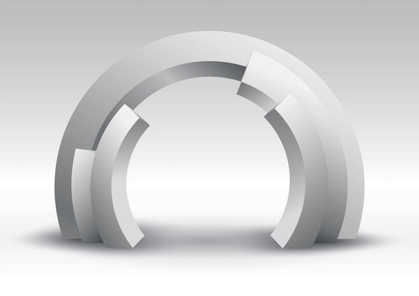 Arch Tube 3d portti sisäänkäynti näyttely vektori muokattavissa moderni tyyli eristetty tausta
 - Vektori, kuva