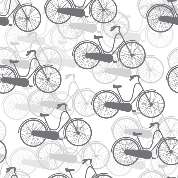 vector seamless pattern bicycles - Vecteur, image
