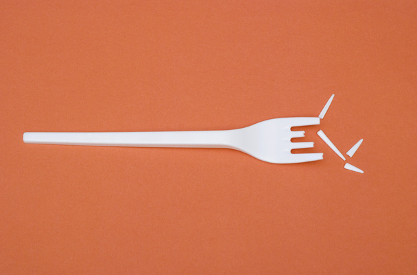 gebroken vork - Foto, afbeelding