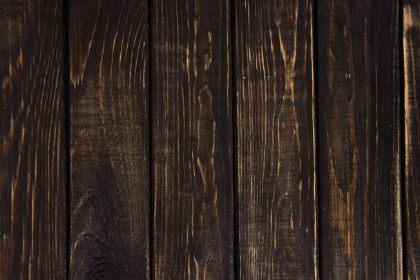 Donkere bruine oude houten achtergrond. Grunge textuur - Foto, afbeelding