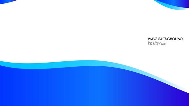 abstracte Golf achtergrond met blauwe kleur - Vector, afbeelding