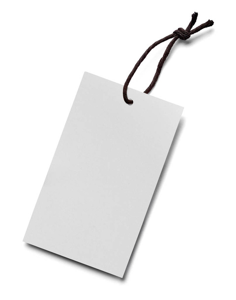 Beyaz arkaplanda bir fiyat etiketi notunu kapat - Fotoğraf, Görsel