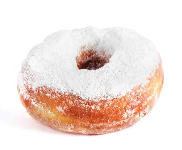 White Donut isolated on white background - Photo, Image