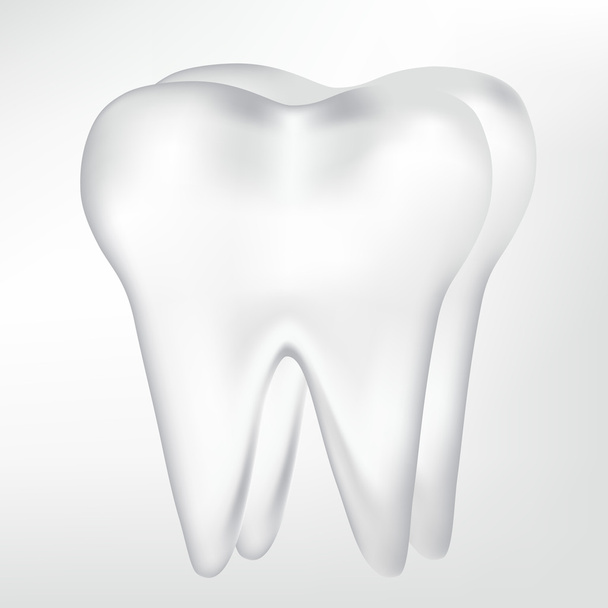Simple tooth design element. vector mesh illustration - ベクター画像