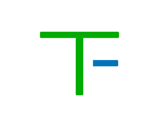 頭文字 Tf ロゴ テンプレート デザイン - ベクター画像