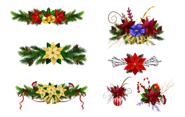 Christmas elements for your designs - Vector, Image