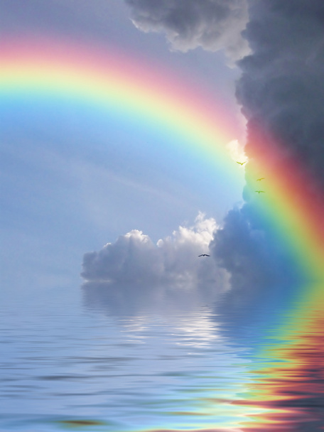 reflexão arco-íris
 - Foto, Imagem