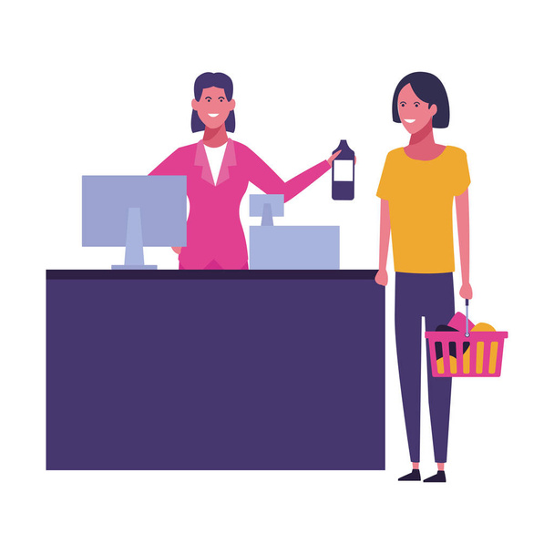 People and shopping - Vector, Image