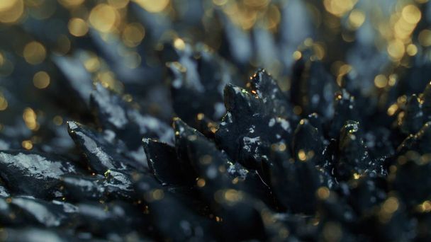 Le phénomène naturel du magnétisme ferrofluidique substances sous l'action d'un aimant néodyme peut créer des effets visuels vraiment impressionnants si examiné dans des conditions appropriées
. - Photo, image