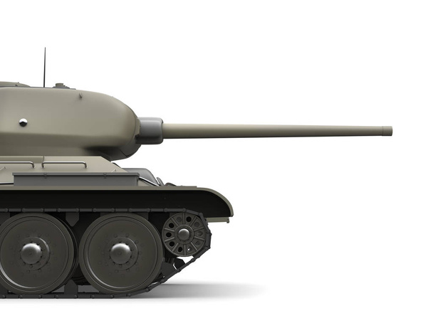 Сірий старий військовий танк крупним планом зрізаний постріл
 - Фото, зображення