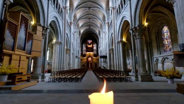 interior of catholic cathedral - Footage, Video