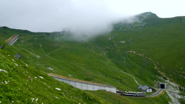 Mountain train in Rochers de Naye - Footage, Video