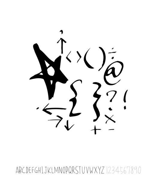 Vector fonts / Handwritten calligraphy - Vettoriali, immagini
