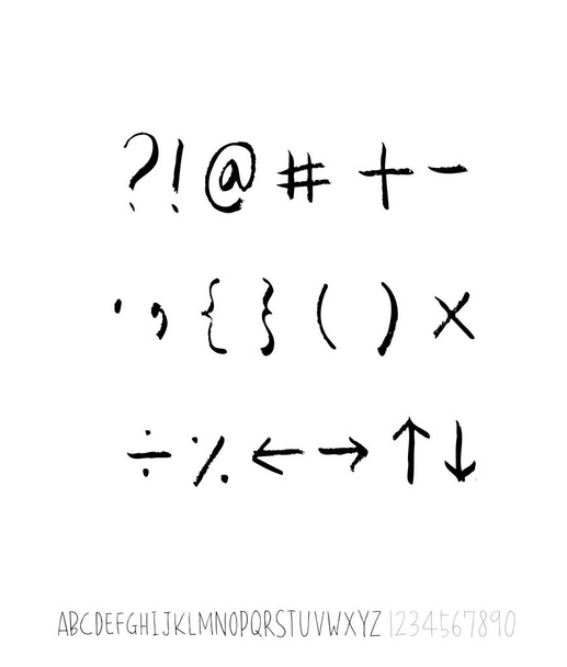 Vector fonts / Handwritten calligraphy - Vector, imagen
