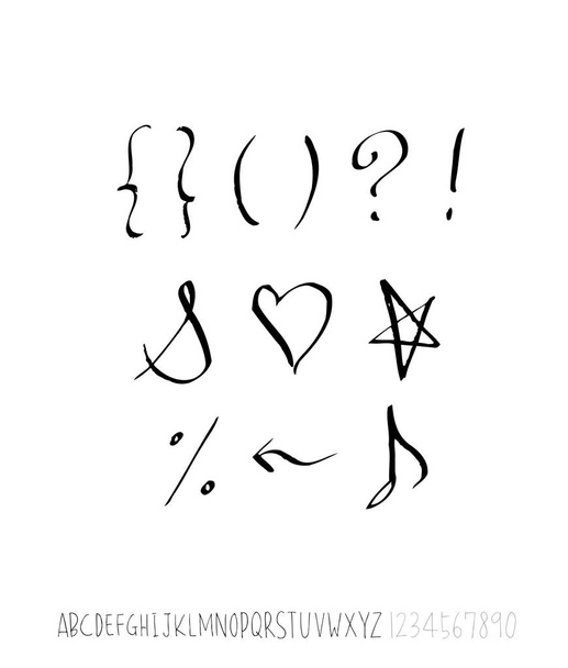 Vector fonts / Handwritten calligraphy - Vektor, obrázek