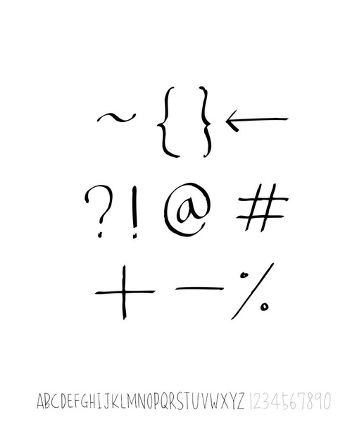 Vector fonts / Handwritten calligraphy - Vektor, kép