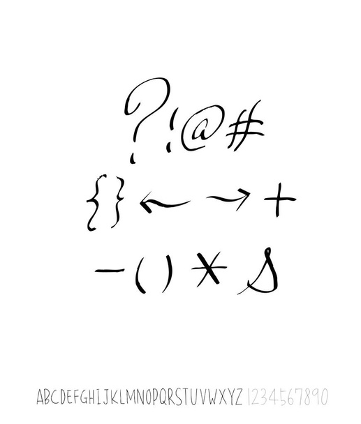 Vector fonts / Handwritten calligraphy  - Vector, afbeelding