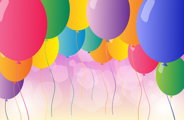 Renkli parti balonları - Vektör, Görsel