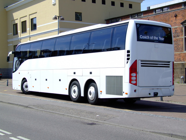 witte tourbus - Foto, afbeelding