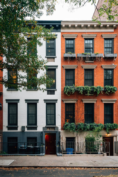 Houses in Chelsea, Manhattan, New York City - Фото, изображение