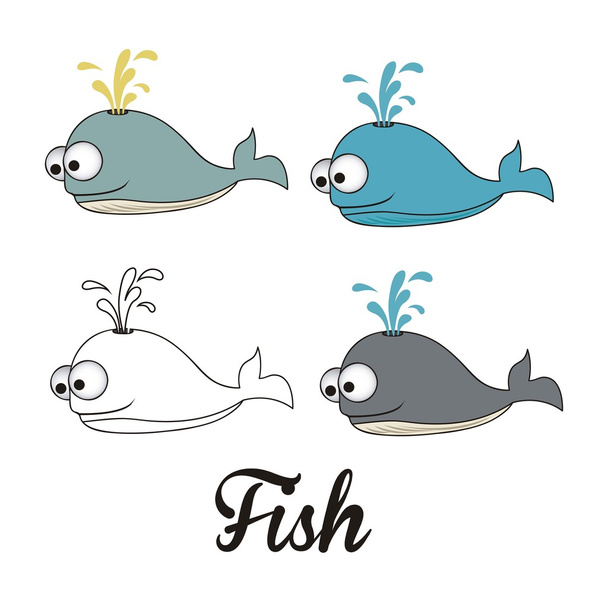 Illustration du poisson
 - Vecteur, image