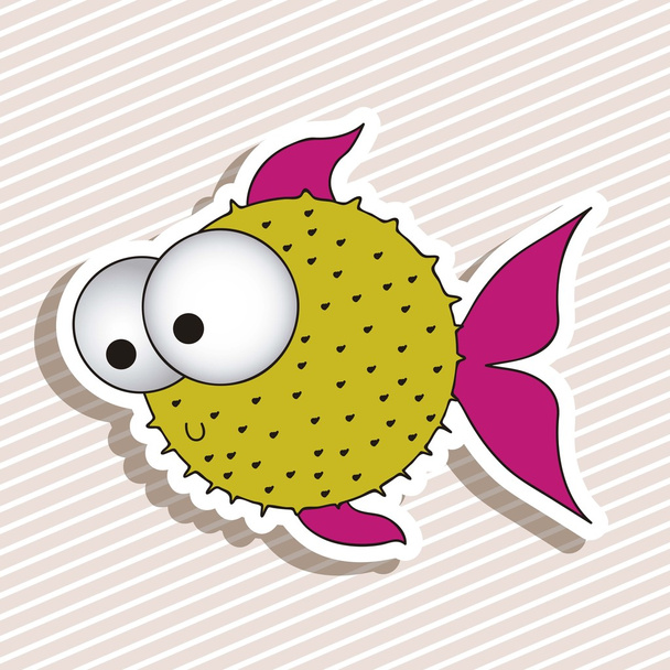 Рыбная иллюстрация
 - Вектор,изображение