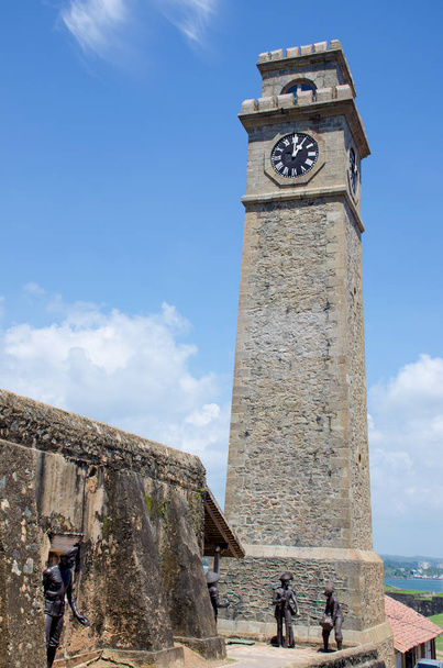 Clock tower Galle fort in Sri Lanka - Valokuva, kuva