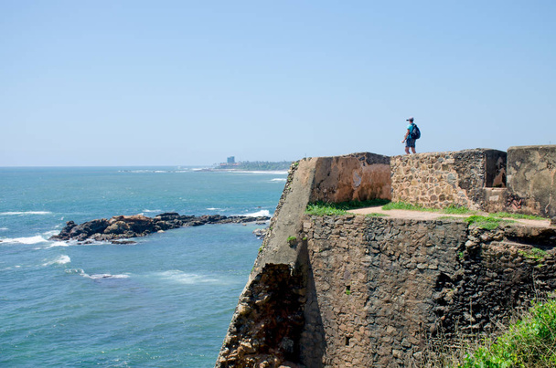 Galle fort in Sri Lanka a beautiful landscape the Indian Ocean - Photo, image