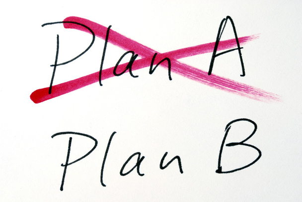 Change the idea from Plan A to Plan B - Photo, Image