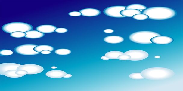Blu небо с облаками - Вектор,изображение