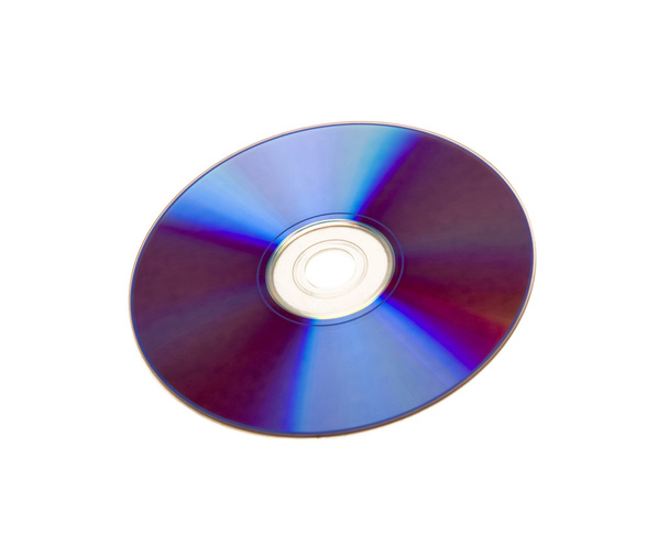 geïsoleerde compact disc - Foto, afbeelding