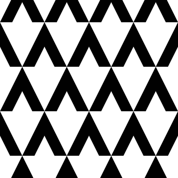 Chevron geometric pattern in black and white colors. Abstract seamless shapes stripes texture line vector illustration modern style. - Wektor, obraz