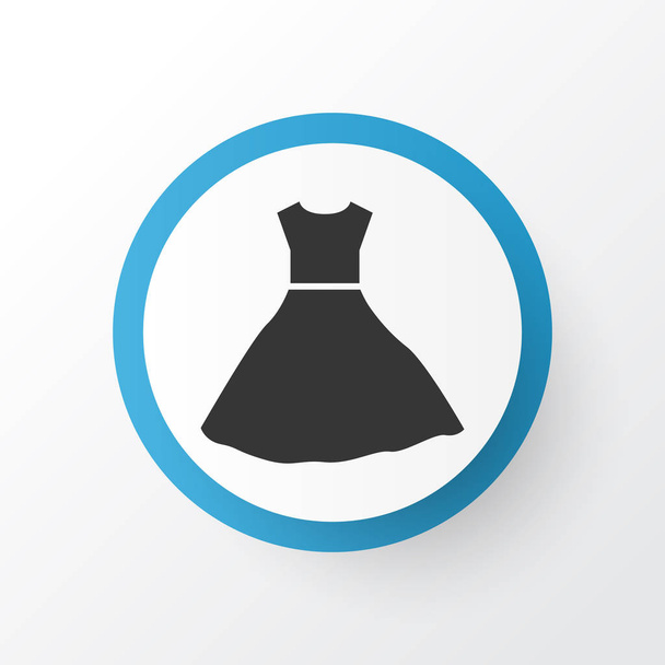 Evening gown icon symbol. Premium quality isolated sundress element in trendy style. - Vector, Image