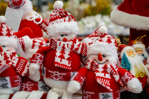 New Year, Christmas decorations in the form of toys - Valokuva, kuva