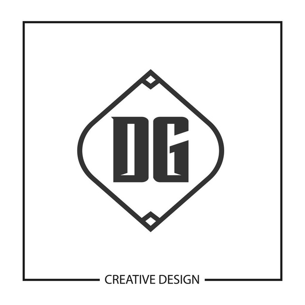 Initial Letter DG Logo Template Design Vector Illustration - Vector, Image