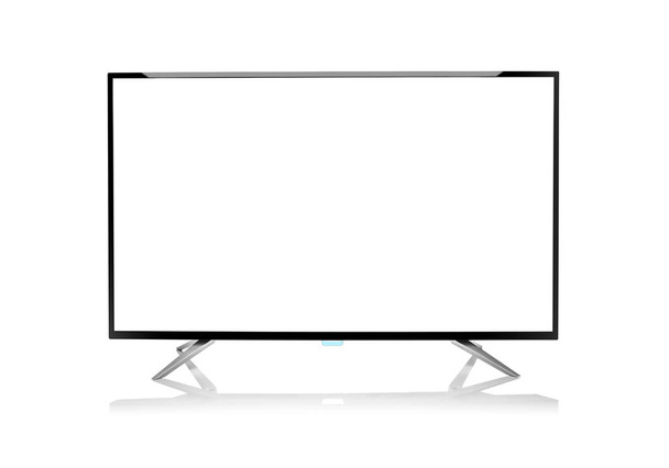 Monitor de computadora o televisor. Aislado sobre fondo blanco
. - Foto, Imagen
