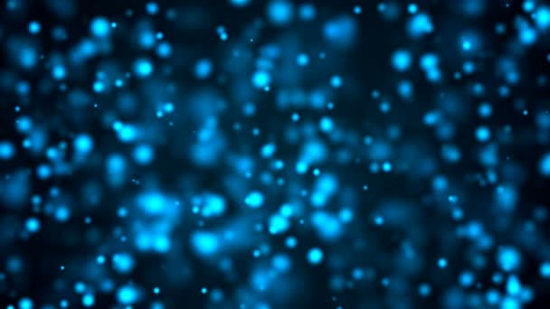 Hermosas partículas de bokeh azul, luces bokeh desenfocadas y borrosas, fondo de renderizado 3d
 - Imágenes, Vídeo