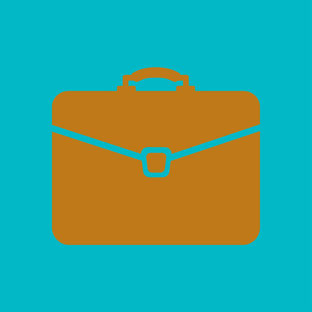 Briefcase icon, vector illustration. Flat design style.  - Vector, Image