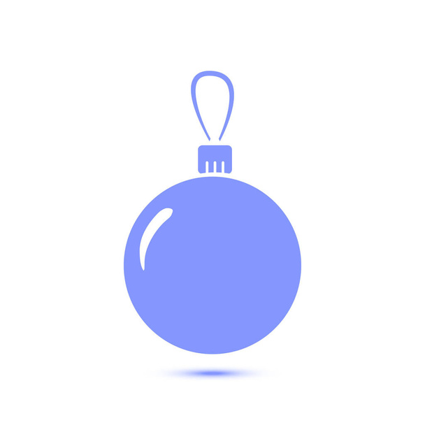 Christmas balls icon. New Year decoration. All to celebrate the New Year and Christmas. - Vektor, obrázek