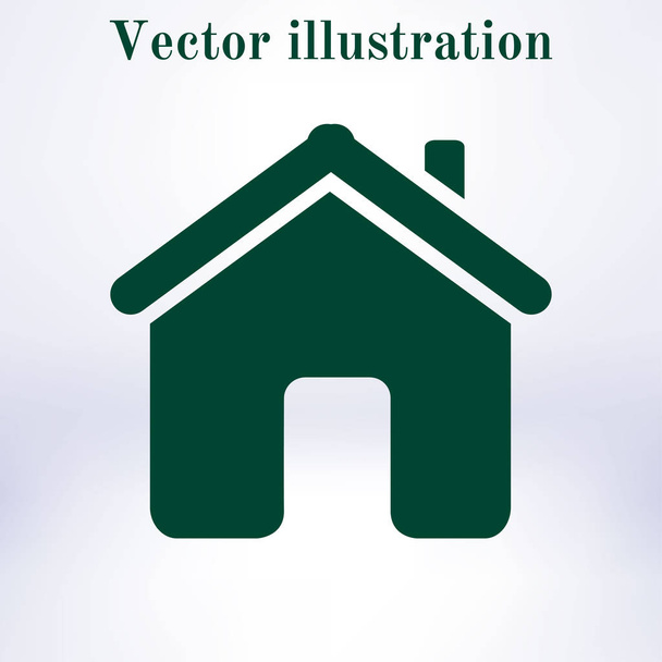 Pictogram van de vector Home in vlakke stijl. - Vector, afbeelding
