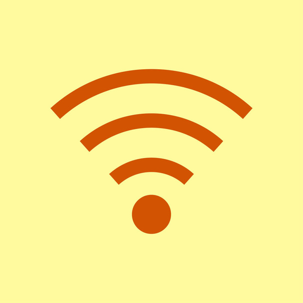 Σύμβολο Wi-Fi. Διάνυσμα εικονίδιο ασύρματου δικτύου. Επίπεδη σχεδίαση στυλ. - Διάνυσμα, εικόνα