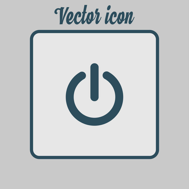 Power sign flat icon. - Vector, Image