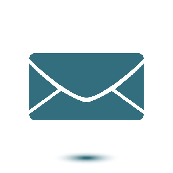 Flat  icon of letter.Mail icon. Vector symbol.  - Vector, Imagen